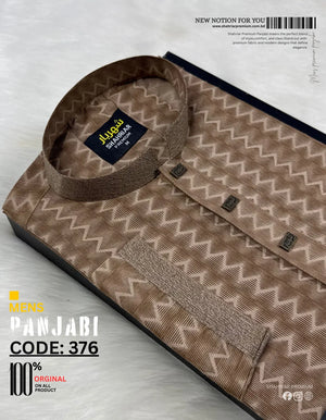 Thunder Wood Contrast Panjabi কোড - 376 - Shahriar Premium
