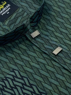 Mat Embroidary Green কোড - 163 - Shahriar Premium