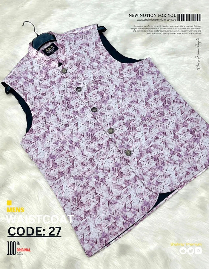 Premium ZPink Waistcoat কোড-26