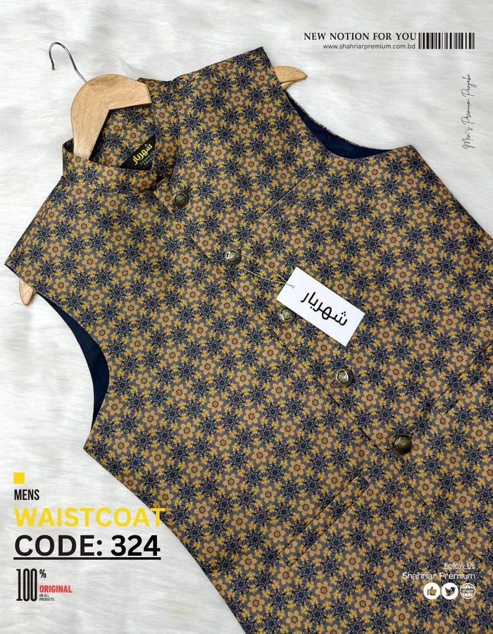Premium Sunflower Waistcoat কোড-324