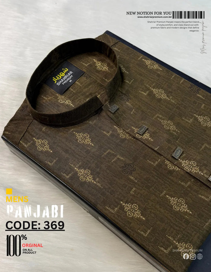 Royal Afsan Deep Olive Panjabi কোড-369