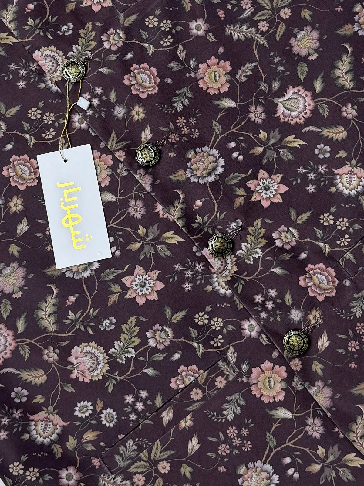 Flower Coffee Waistcoat কোড - 332 - Shahriar Premium