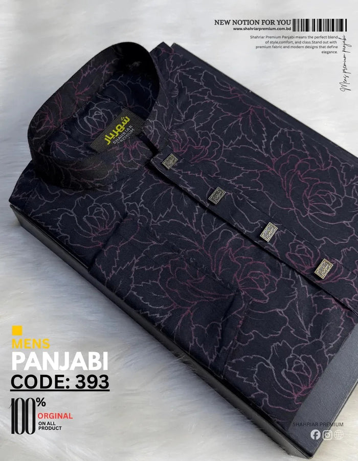 Dark Flower Blood Panjabi কোড-393