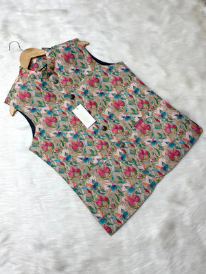 Premium 3D flower Waistcoat কোড - 313 - Shahriar Premium
