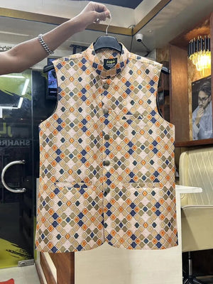 Premium Zaba Wood Waistcoat কোড - 15 - Shahriar Premium