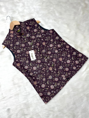 Flower Coffee Waistcoat কোড - 332 - Shahriar Premium