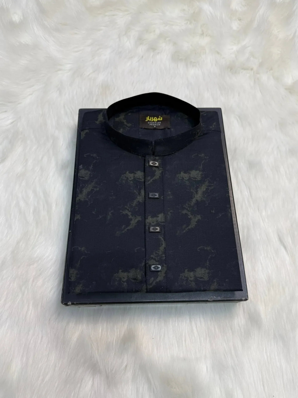 Black Shadow Olive Panjabi কোড - 352 - Shahriar Premium