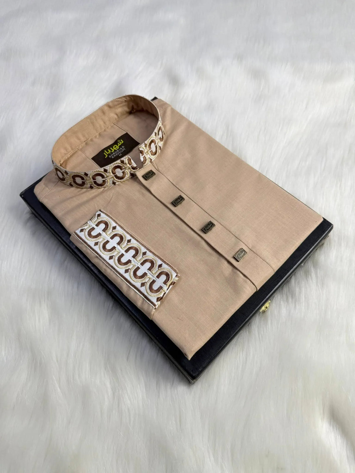 Desert Beige Royal Edition Panjabi কোড - 387 - Shahriar Premium