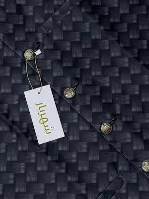 Premium Black Mat Waistcoat কোড - 337 - Shahriar Premium