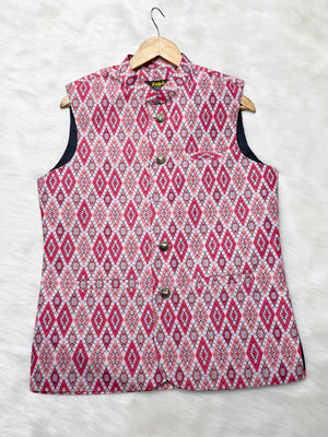 Premium Trainggle Pink Waistcoat কোড - 345 - Shahriar Premium