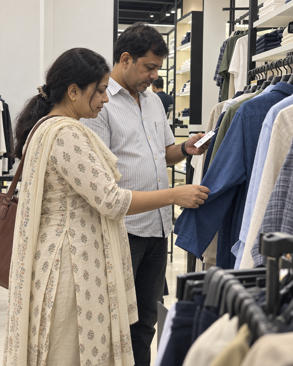 Couples Browsing Shirts