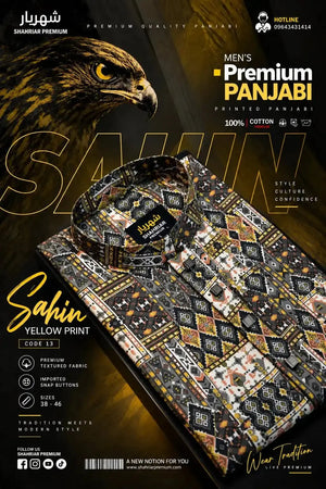Sahin Yellow Print কোড-13 - Shahriar Premium