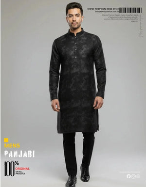 Black Shadow Ash Panjabi কোড - 353 - Shahriar Premium