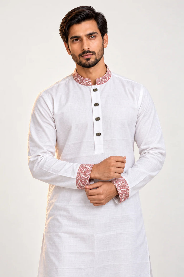 Creeper Embroidery White কোড-239