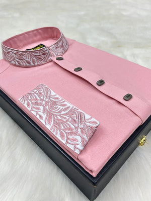 Creeper Embroidery BabyPink কোড - 238 - Shahriar Premium