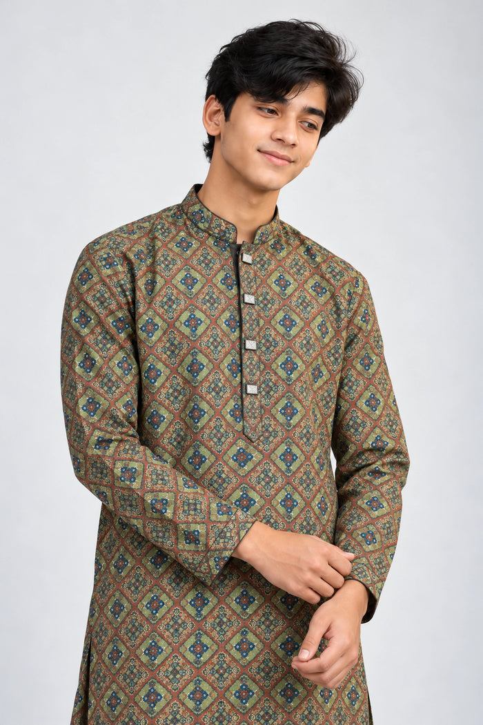 New Square Green Digital কোড-07
