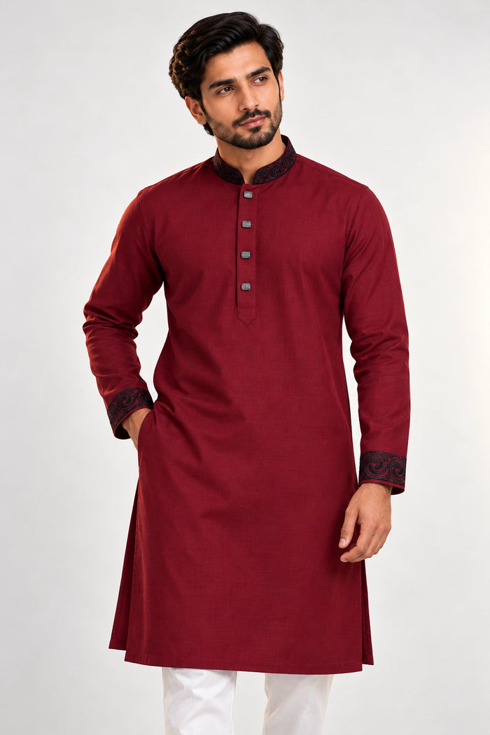 Circel Embroidery Merun কোড-140