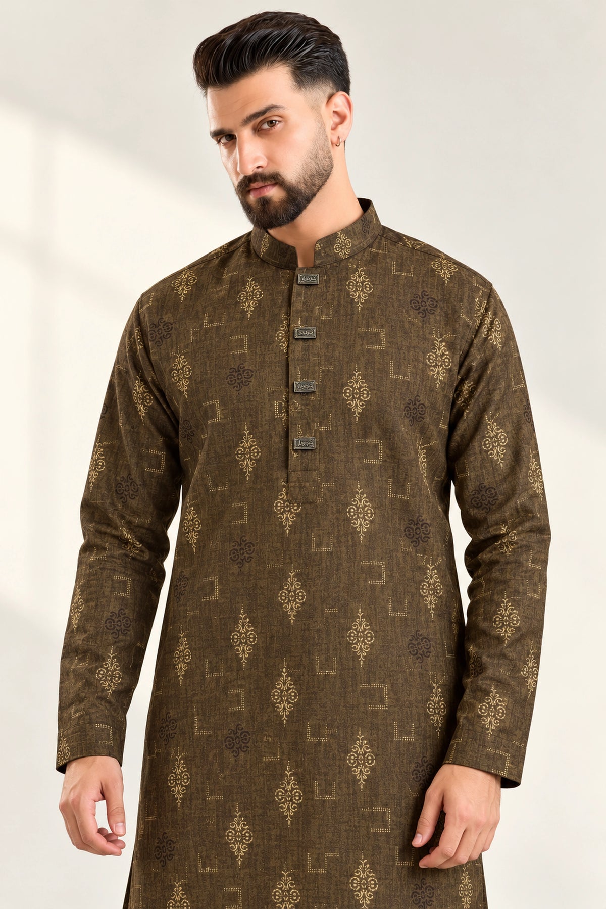 Royal Afsan Deep Olive Panjabi কোড-369