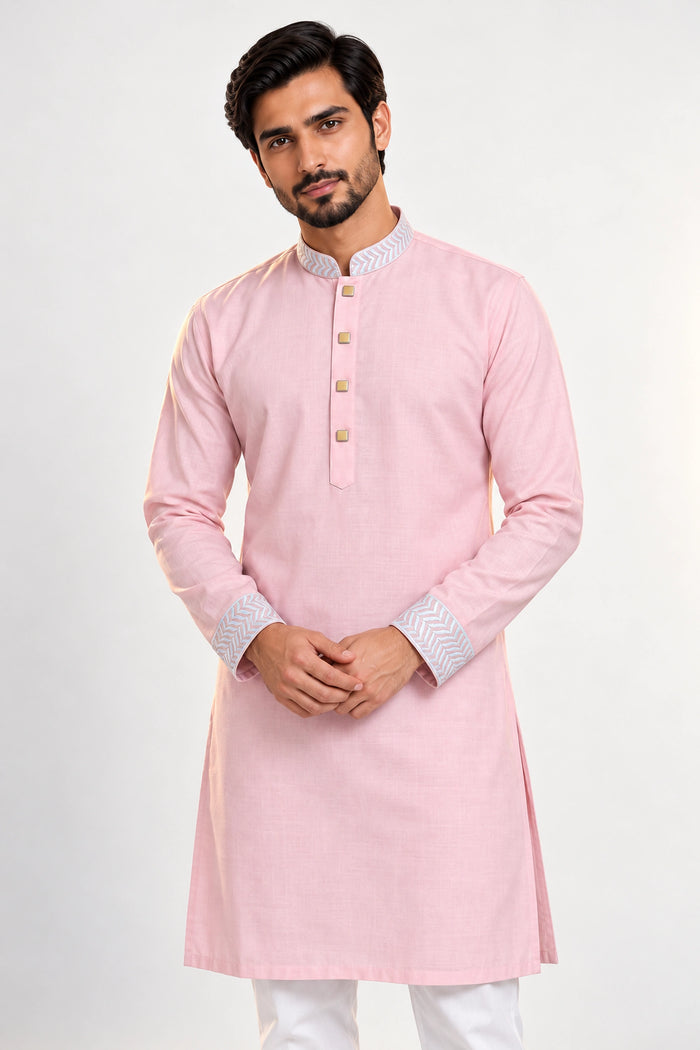 Baby Pink Embroidery কোড-54